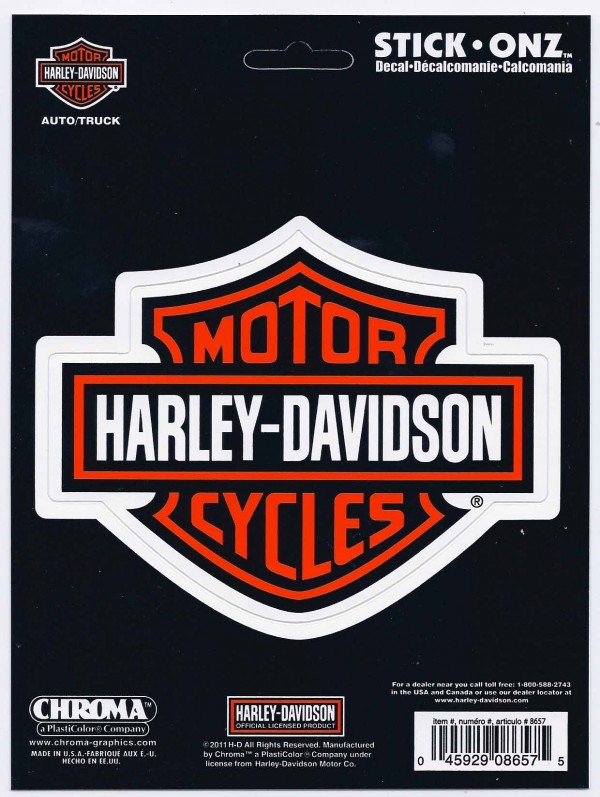 Harley Davidson Decal 5 Inches Long CrashDaddy Racing Decals
