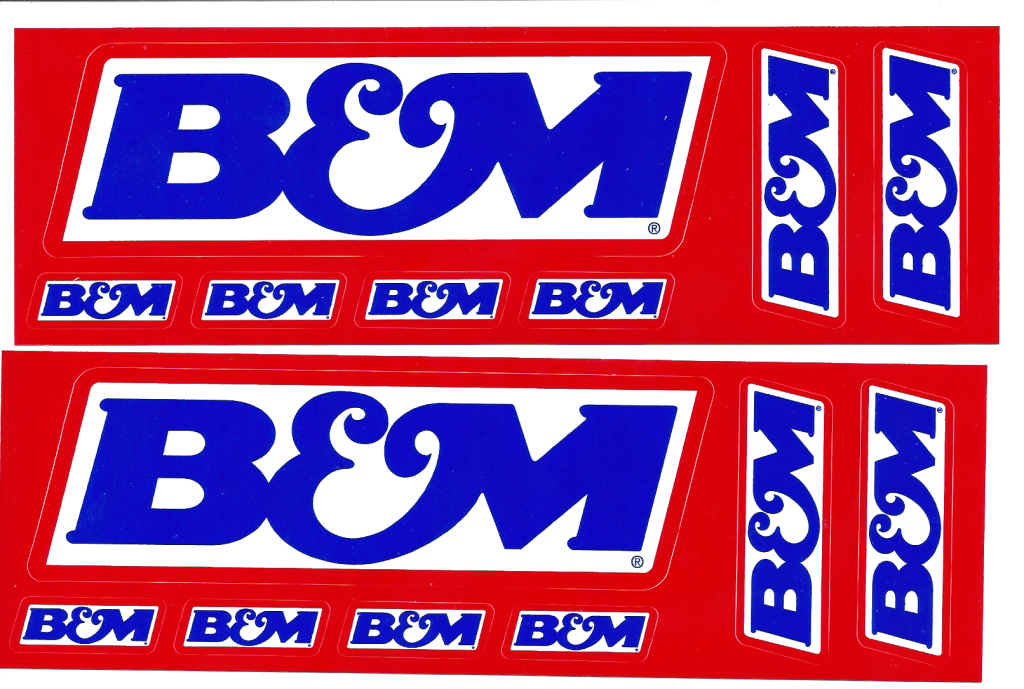 b&m decal pair CrashDaddy Racing DecalsCrashDaddy Racing Decals
