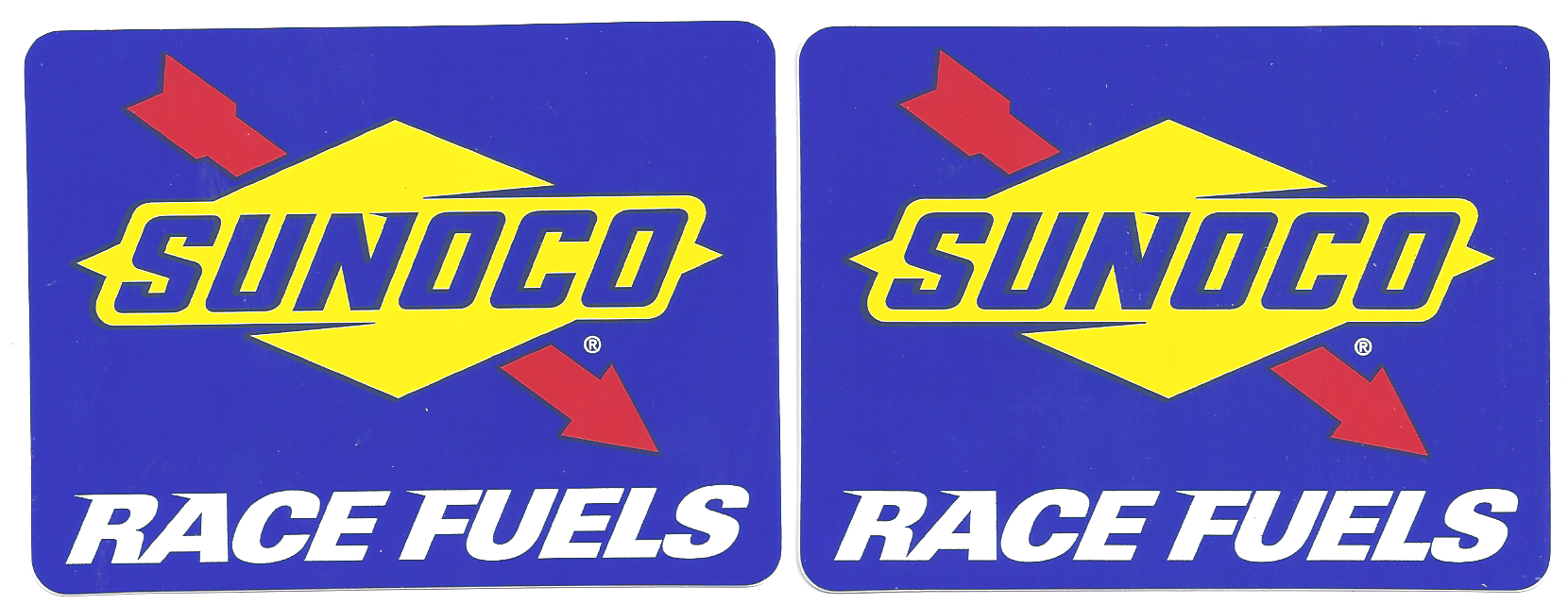 Sunoco Racing Decals Stickers 6 Inches Paired