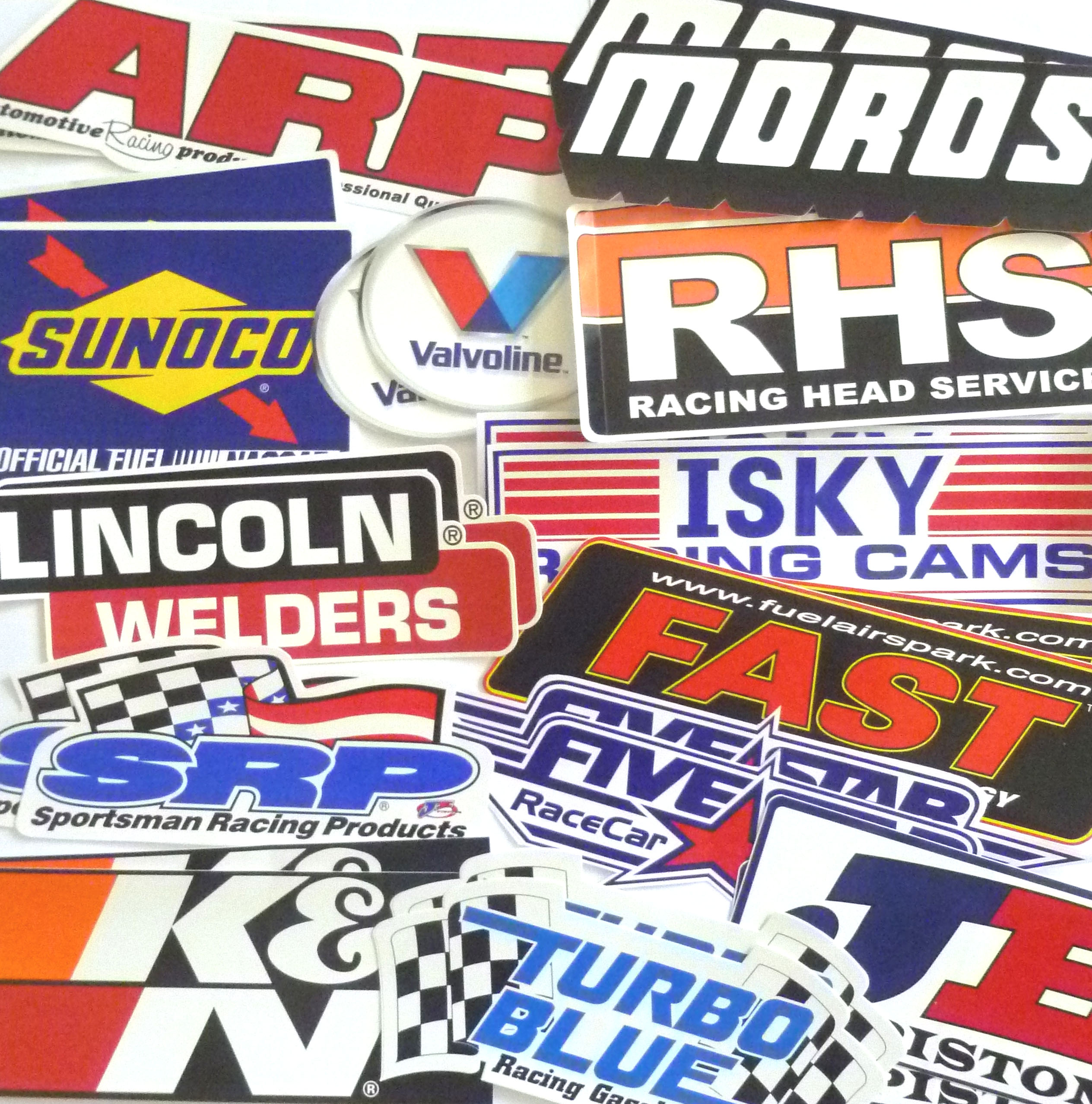 Grab Bag 26 Racing Decals Fender Size In Pairs Crashdaddy Racing