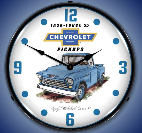 chevy trucks 55 clock CrashDaddy Racing DecalsCrashDaddy Racing Decals