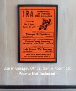 IRA Race Poster 1972 Super Modifieds Stock Cars - Image 2