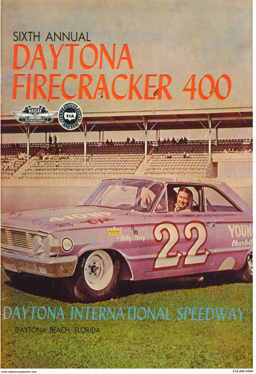 Firecracker 400 Race Poster 1964 Fireball Roberts | CrashDaddy Racing ...