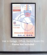 Meadowdale Raceway Gala 444 Race Poster 1950 - Image 2