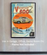 Volunteer 500 Race Poster 1964 Lorenzen Ford - Image 2