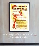 Inaugural Meadowdale Raceway Racing Poster 1958 - Image 2