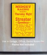 Streator Speedway (IL) Midget Racing Poster 1946 - Image 2