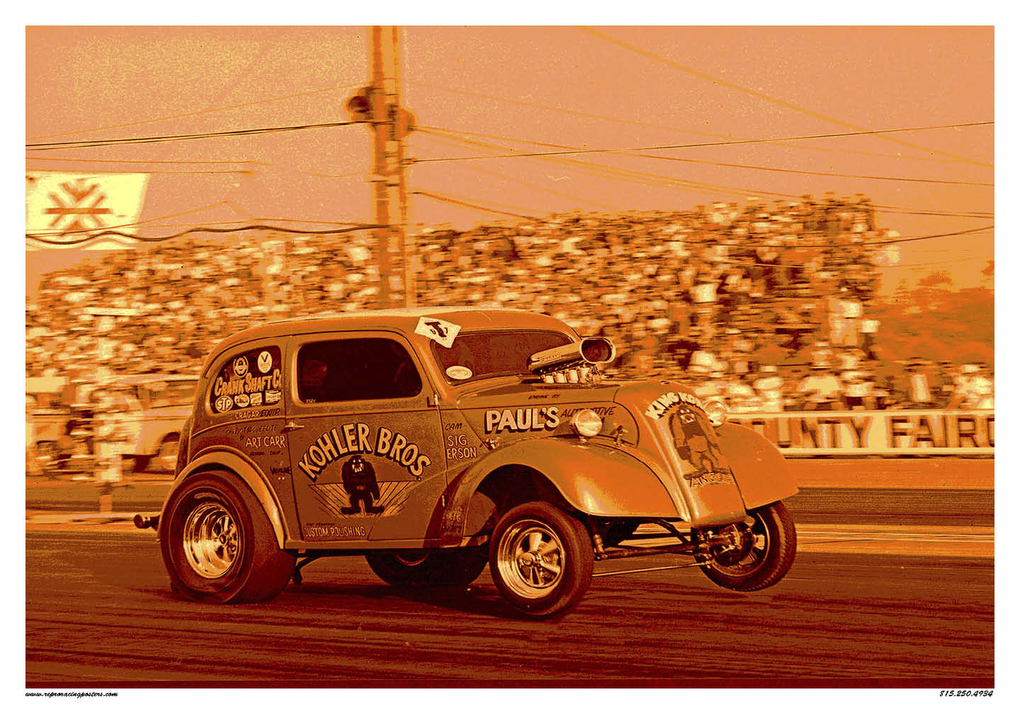 Kohler Bros King Kong Anglia Drag Race Poster