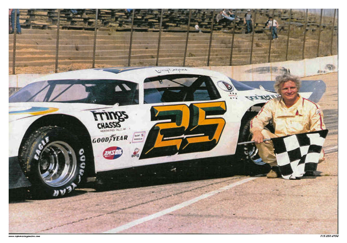 Larry Detjens Frings Camaro Racing Poster 1970's