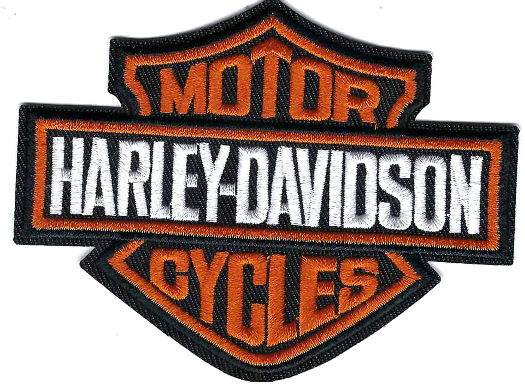 Harley Davidson Racing Patch 4-1/4 Inches Long Size Embroidered